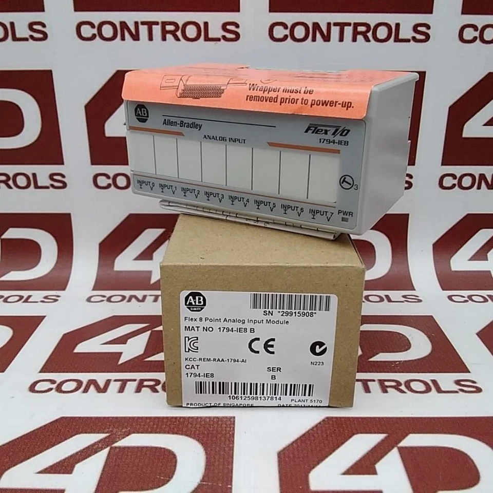 1794-IE8 | Allen Bradley | Flex I/O, Analog Input Module, Opened (NSO), Ser B - Image 1 of 1