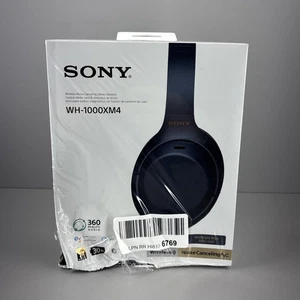 SONY WH-1000XM4 Wireless Premium Noise Cancelling Headphones - Midnight Blue - Foto 1 di 10