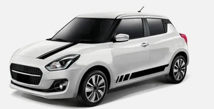 Fits Suzuki Swift Bonnet and Side Stripes Graphics Any Year Decals Stickers - Picture 1 of 4