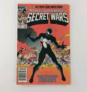 Costume Marvel Super Heroes Secret Wars # 8 1984 Edicola Origine Nero - Foto 1 di 12