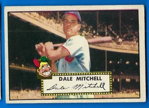 1952 Topps Dale Mitchell Indians Outfielder Nr. 92 Karte EX+ - Bild 1 von 2