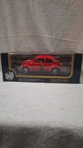 1967 Volkswagen Beetle Red Diecast Car 1:18 Road Tough #92078 - With Box - Picture 1 of 4