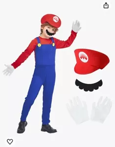 Brandneu Super Mario Brothers Mario Kleinkind Kostüm Kinder LARGE - Bild 1 von 5