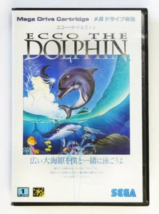 Ecco The Dolphin Sega Mega Drive MD Genesis Used Japan Import Boxed Adventure - Picture 1 of 6