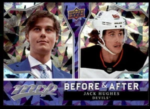 2021-22 Upper Deck MVP #BA-15 Jack Hughes Before and After - Picture 1 of 2