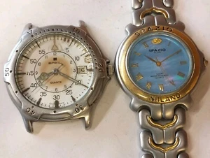 SPAZIO MILANO & OTHER 1 PIECE QUARTZ MIX LOT MEN'S NOT WORKING PARTS PURPOSE - Picture 1 of 15