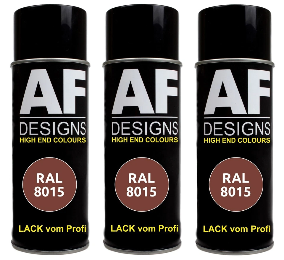 3x RAL Lackspray Buntlack Sprühdose Spraydose RAL8015 KASTANIENBRAUN glänzend ma - Bild 1 von 1