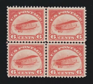 US C1 6c Airmail Mint Centerline Block of 4 VF OG LH/ NH SCV $385 - Picture 1 of 2