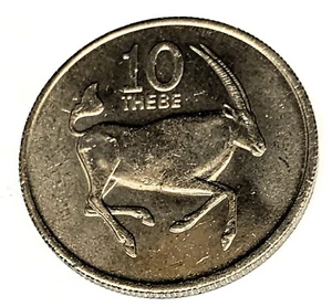 # C5961 BOTSWANA 10 THEBE COINS, 1976 Unc. - Picture 1 of 2