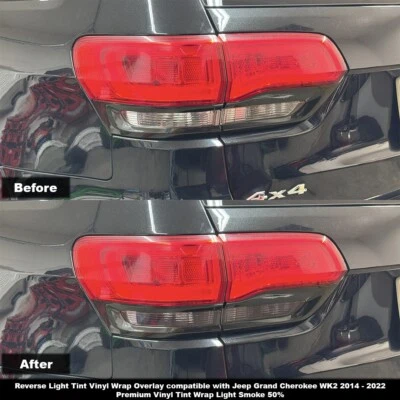 Luz de tinte de señal de reversa y giro humo 50 % para Jeep Grand Cherokee WK2 2014-2022 Foto 1 de 4