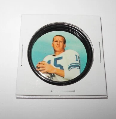 Prendedor de moneda de fútbol americano Salada 1962 #66 Jim Ninowski Cleveland Browns casi nuevo Foto 1 de 2