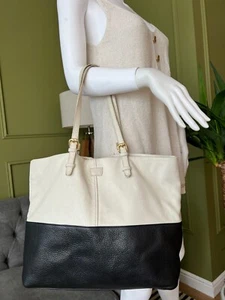 JAEGER Shoulder Bag Leather Tote Handbag - Picture 1 of 19