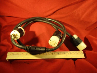 L5-15 Twofer 2Fer Connectors 12/3 Cable 36" - Image 1 of 4