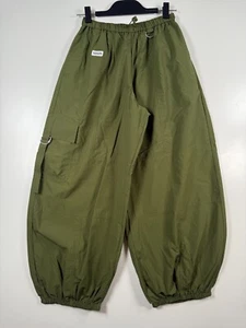 BNWT Urban Outfitters Women Balloon Parachute Cargo Pants Baggy Green Sz Small - Picture 1 of 14