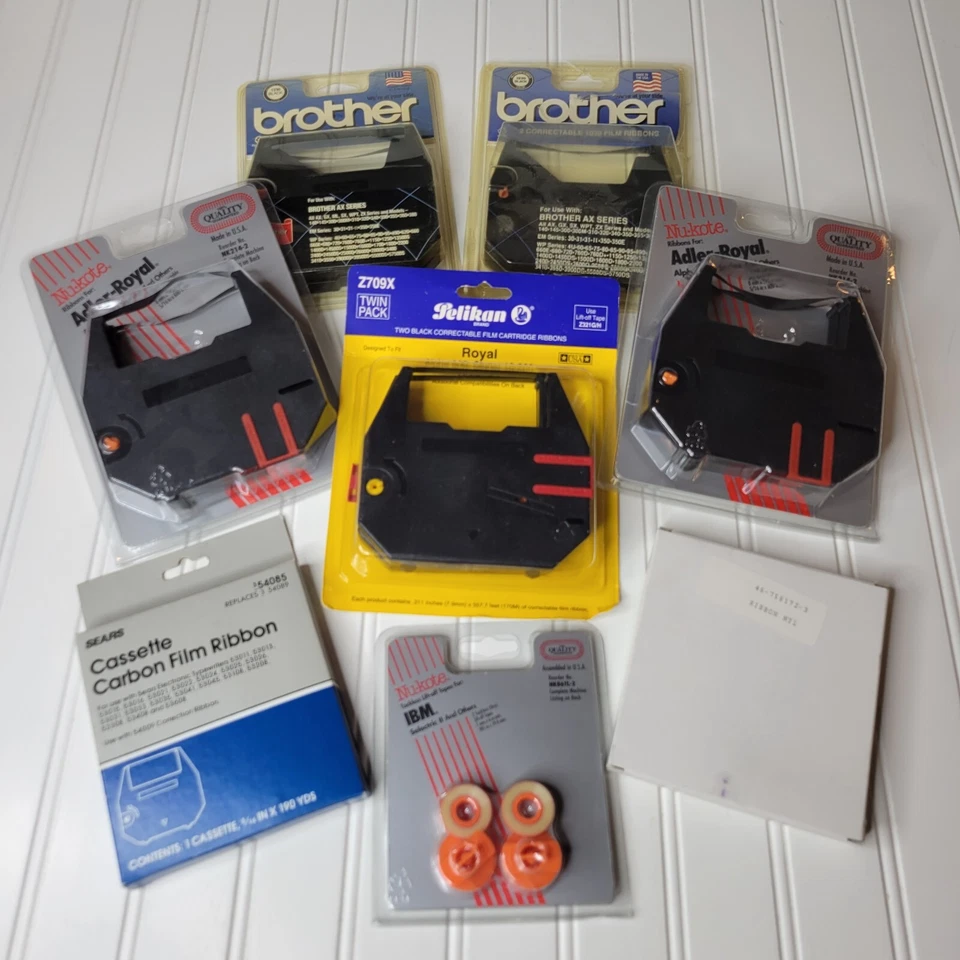2pc Brother Correctable 1030 Film Ribbons Typewriter Black 1230 AX Series