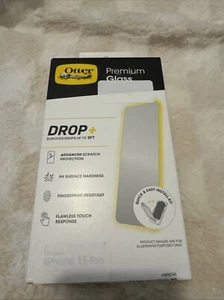 OtterBox Premium Glass Screen Protector for iPhone 15 (6.1") Pro NEW - Picture 1 of 2