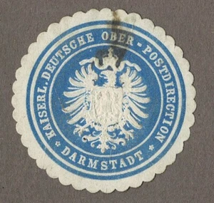 Sello KAISERL. DIRECCIÓN POSTAL SUPERIOR ALEMANA DARMSTADT - Imagen 1 de 1