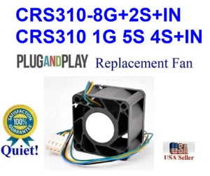1x Plug-and-Play LEISER Ersatzlüfter für Mikrotik CRS310-8G + 2S + IN - Bild 1 von 7