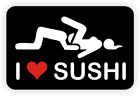 Autocollant sushi I Love