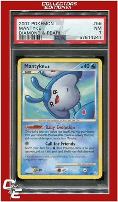 Diamond & Pearl 55 Mantyke PSA 7 - Image 1 of 2