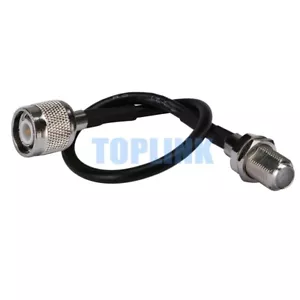 50x TNC Male Plug to F Female Jack Bulkhead RF Adapter Pigtail Cable RG174 15cm - Picture 1 of 3