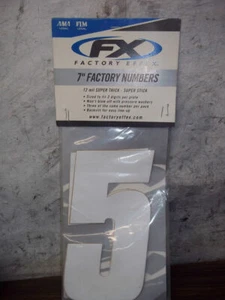 FX Factory Effex 7" Factory Numbers "5" 3 Pack 08-90095 - Picture 1 of 4