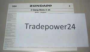 Technische Information Zündapp 2 Gang Mofa X 25 Vergaser Elektrik Fahrgestell - Imagen 1 de 1