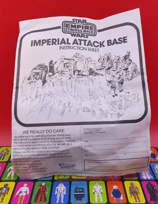 Base de Ataque Imperial Star Wars de Colección Instrucciones Originales 1980 Kenner Foto 1 de 4