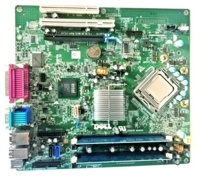 DELL 0200DY Motherboard + 3.0GHz INTEL CORE 2 DUO SLB9J CPU + 4GB RAM - Image 1 of 2