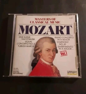 MOZART~Vol. 1 ~ Masters of Classical Music series CD~1988 Laserlight~15-801~VG+ - Picture 1 of 7