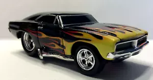 MUSCLE MACHINES 1969 DODGE CHARGER 1/64 69 CHARGER -- BLACK - FLAMES - - Picture 1 of 4