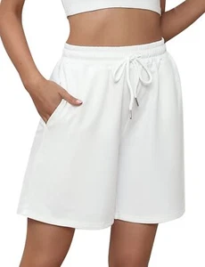 Women's Athletic Shorts Casual Summer Sweat Shorts Loose Hiking Running Jogge... - Picture 1 of 6