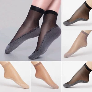 Ultra-thin Elastic Silk Short Silky Stockings Women Ankle Socks 4 Colors Fashion - Picture 1 of 15