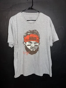 Cleveland Browns Baker Mayfield T Shirt Adult XL Gray Graphic Proline Fanatics - Picture 1 of 6
