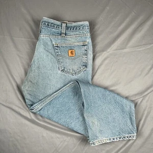 Carhartt Men's Jeans Relaxed Fit Size W40xL30 Light Wash - Picture 1 of 17
