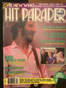 HIT PARADER MAGAZINE OCT 79 KISS / JOE JACKSON / BRYAN FERRY / + THE WHO POSTER - Picture 1 of 7