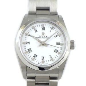 Rolex Watch Oyster Perpetual 77080 White Dial Three Hands SS AT - Picture 1 of 9