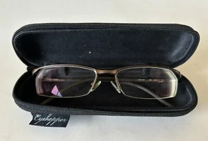 Nike 6020 Brown Chrome Titanium Semi Rimless Eyeglasses Frame Only 259 56-17-140 - Picture 1 of 14