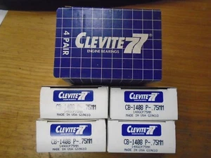 Rodamientos Clevite de lote antiguo. Pieza CB-1408 P-,75MM. 4 pares. - Imagen 1 de 2