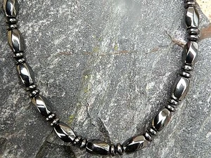 Men’s Women’s 100% Magnetic Hematite Bracelet Anklet Necklace - Picture 1 of 4