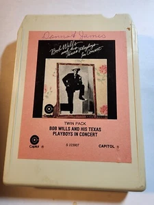 Bob Wills and His Texas Playboys: In Concert - 8 Track (1976, Capitol) VG ET3 - Foto 1 di 2