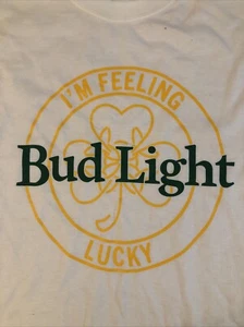 Budweiser Bud Light I’m Feeling Lucky Herren T-Shirt Gr. XL - Bild 1 von 3