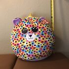 Ty Squish-A-Boos Collection Plush Giselle The Rainbow Leopard 12 Inch,New W/tags
