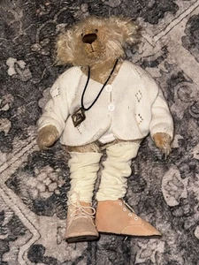 Vintage Delton Boassy Mohair Jointed 14.5" Teddy Bear Plush Stuffed Animal - Picture 1 of 7