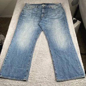 Lucky Brand 181 Jeans Mens 42x30 Blue Relaxed Straight Denim - Picture 1 of 17