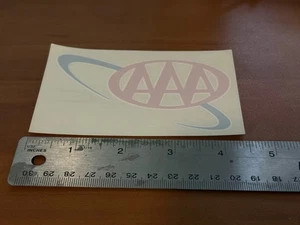 AAA Red Oval Window Decal – 4.5" x 3" Static Cling Style Emblem - Picture 1 of 1