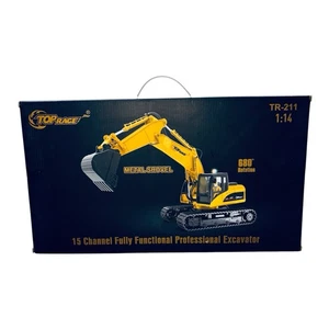 Top Race TR211 Control Remoto Excavadora Pala Metal Construcción Tractor 1:14 - Imagen 1 de 12