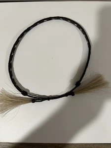 Leather hat bands for cowboy hats. Black Woven. Adjustable. 1/2” Wide. 40+ Years - Picture 1 of 4