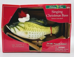 Big Mouth Billy Bass Christmas Edition Vintage 1999 Gemmy Working Tested *SEE VIDEO* - Bild 1 von 6