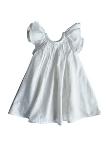 Baby Girl Dress Gap Toddler Metallic Stripe Flutter Sleeve Size 18 24 months - Foto 1 di 11